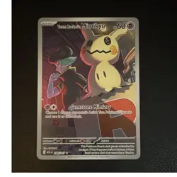 Pokemon Team Rocket's Mimikyu ASC Rare 238/217 Basic 60 HP Psychic 2026 - Image 1