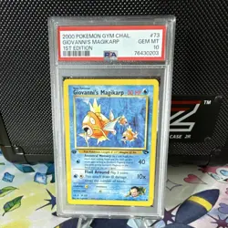 Pokemon Giovanni's Magikarp 73/132 Gym Challenge 1st Edition PSA 10 2000 English - Image 1