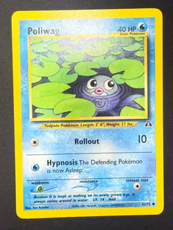 Poliwag 62/75 | Neo Discovery | Pokemon Card | NM- - Image 1