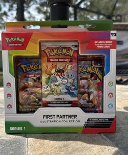 Pokemon TCG First Partner Illustration Collection Series 1 Sealed Box - Image 1
