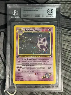 Pokemon Sabrina's Gengar Gym Heroes 1st Edition Holo Rare #14 BGS 8.5 - Image 1