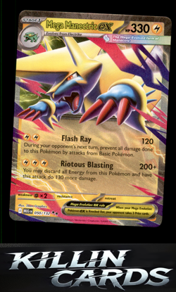 Mega Manectric ex - 050/132 050/132 Pokemon Double Rare ME01: Mega Evolution Car - Image 1