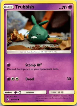Trubbish 50/145 - SM - Guardians Rising Pokemon Common NM - Image 1