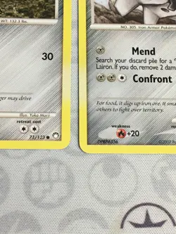 D615 POKEMON TCG 2007 MYSTERIOUS TREASURES ARON LAIRON MP - Image 5