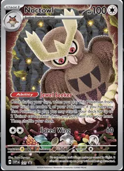 Noctowl, SVP 141, Black Star Promo, Stellar Crown ETB Exclusive, Pokemon TCG, NM - Image 1