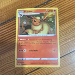 Pokemon TCG Flareon Vivid Voltage 026/185 Cosmos Holo Rare Promo - Image 1