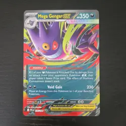 Pokemon Mega Gengar Ex 056/094 Phantasmal Flames 350 HP Holo EX TCG - Image 1