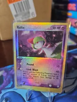 Ralts Reverse Holo #68 Pokemon Ruby And Sapphire Heavily Damaged - Image 1