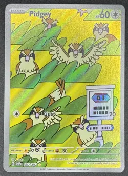 Pidgey 207/197 Pokemon TCG SV03: Obsidian Flames Illustration Rare Near Mint - Image 1