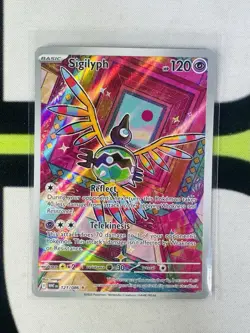 Pokemon TCG Sigilyph 121/086 Illustration Rare SV10.5 White Flare - Image 1