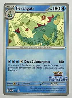 Feraligatr SVP213 (NM) Black Star Promo llustration Contest 2024 S&V Pokemon - Image 1