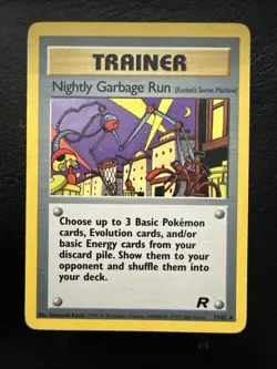 Pokemon TCG Nightly Garbage Run Team Rocket 77/82 WOTC | Uncommon | MP - Image 1