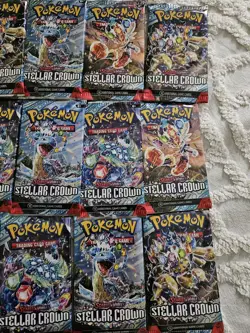 15x Pokemon TCG Stellar Crown Blister Booster Packs Brand New Sealed Unweighed - Image 3