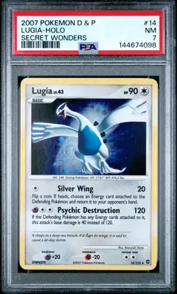 Lugia [Reverse Holo] - Pokemon Secret Wonders #14 PSA 7.0 - Image 1