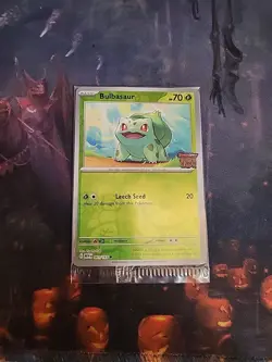 Bulbasaur 151 STAMPED Promo 001/165-SEALED Best Buy Exclusive Pokemon - Image 1