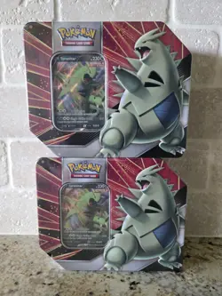 Lot Of 2 Pokemon TCG (2) Tyranitar Tins Sealed - Image 1