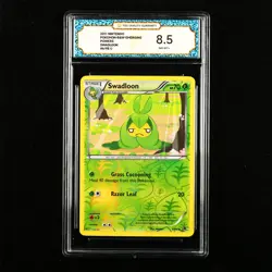 TQG 8.5 NM-MT+ 2011 Pokemon ENG Swadloon #6/98 U - Image 1