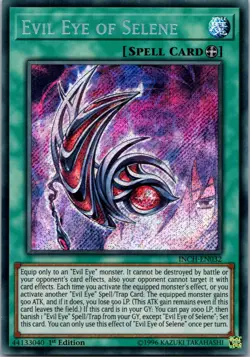 Yugioh Evil Eye of Selene INCH-EN032 1st Edition Secret Rare NM - Image 1