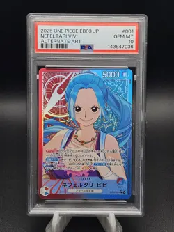 2025 One Piece JP EB03 Nefeltari Vivi Leader Alternate Art PSA 10 - Image 1