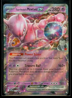 Pokemon TEAM ROCKET'S MEWTWO EX SVP 216 - ULTRA RARE HOLO PROMO - - MINT - Image 1