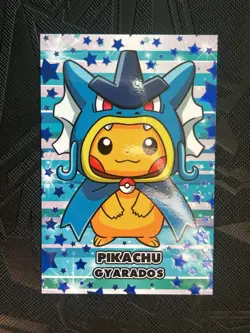 Pikachu Gyarados Poncho- Christmas Card Database - Pokemon NM - Image 3