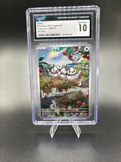 CGC PRISTINE 10 Starly Art Rare 090/078 Sv1s: Scarlet Ex Holo Pokemon - Image 1