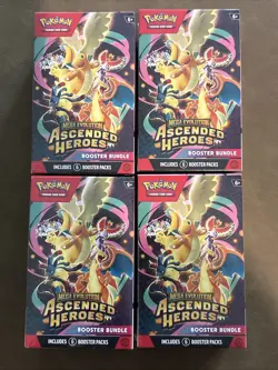Pokemon TCG Ascended Heroes Booster Bundle Factory Sealed Boxes NEW! Lot of 4 - Image 1