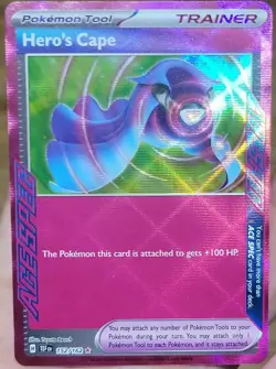 Hero's Cape 152/162 SV05: Temporal Forces Ace Spec Rare ACE SPEC Holo English - Image 1