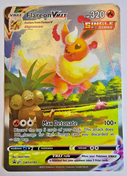 Pokemon TCG Flareon VMAX SWSH: Sword & Shield Promo Holo 320 HP SWSH180 English - Image 1