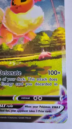 Pokemon TCG Flareon VMAX SWSH: Sword & Shield Promo Holo 320 HP SWSH180 English - Image 3