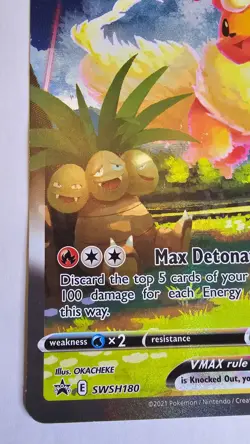 Pokemon TCG Flareon VMAX SWSH: Sword & Shield Promo Holo 320 HP SWSH180 English - Image 4