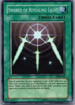 Swords of Revealing Light LOB-EN101 Legend of Blue Eyes White Dragon Yu-Gi-Oh LP - Image 1