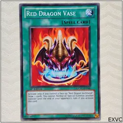 Red Dragon Vase - EXVC-EN046 - Common 1st Edition Yugioh - Image 1