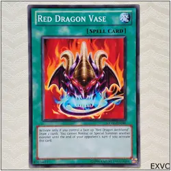 Red Dragon Vase - EXVC-EN046 - Common Unlimited Yugioh - Image 1