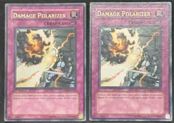 Yugioh 2x Damage Polarizer 1st and Unlimited Edition Ultra Rare DP04-EN029 LP - Image 1
