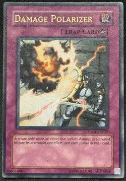 Yugioh 2x Damage Polarizer 1st and Unlimited Edition Ultra Rare DP04-EN029 LP - Image 4