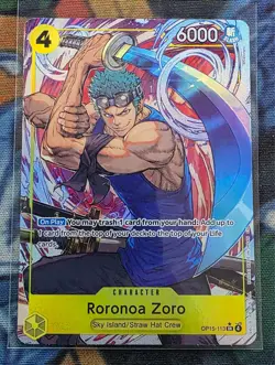One Piece CCG Roronao Zoro OP15-113 SR* Alt Art Mint - Image 1