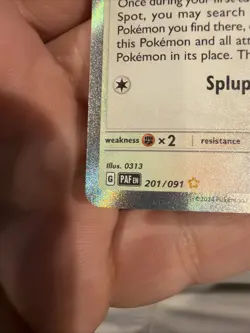 Pokemon TCG Ditto 201/091 Paldean Fates Shiny Ultra Rare Holo Card LP - Image 2