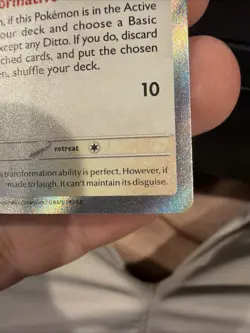 Pokemon TCG Ditto 201/091 Paldean Fates Shiny Ultra Rare Holo Card LP - Image 3