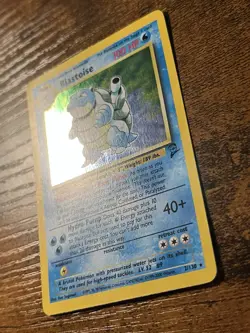 Blastoise 2/130 Holo Rare Base Set 2 Pokemon Card Vintage LP GREAT CONDITION - Image 2