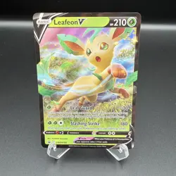 Pokemon TCG Leafeon v SWSH194 Holo Black Star Promo Card - Image 1