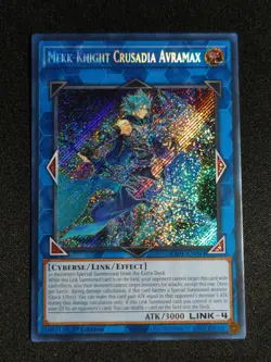 Yugioh Mekk-Knight Crusadia Avramax RA01-EN044 1st Secret Rare NM - Image 1
