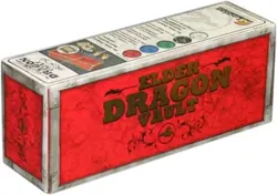 Elder Dragon Vault Card Storage Box, 2 d10 Dice, Tokens and Sleeves (120ct) Red - Image 1