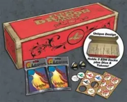 Elder Dragon Vault Card Storage Box, 2 d10 Dice, Tokens and Sleeves (120ct) Red - Image 2