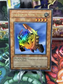 Yugioh Gear Golem The Moving Fortress AST-018 1st Edition Ultra Rare NM - Image 1