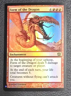 1x Foil Form of the Dragon (187) Mystery Booster LP MTG Magic the Gathering x1 - Image 1