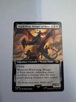 MTG: Witch-king, Bringer of Ruin (Extended Art) (LP): Universes Beyond: LotR - Image 1