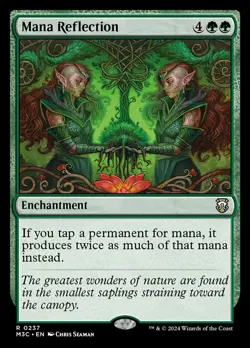 Mint/Near-Mint, English - 1 x MTG Mana Reflection - Ripple Foil Commander: Moder - Image 1