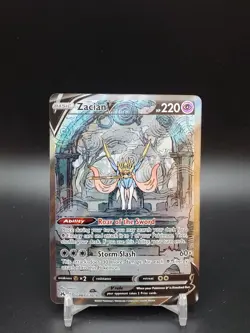 Zacian V GG48/GG70 Crown Zenith Galarian Gallery NM Pokemon Card - Image 1