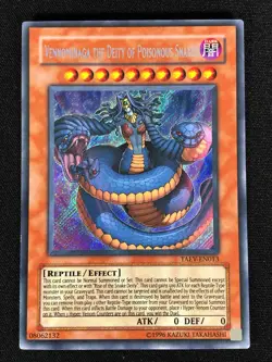 Yugioh Vennominaga The Deity of Poisonious Snakes TAEV-EN013 Secret (NM) - Image 1
